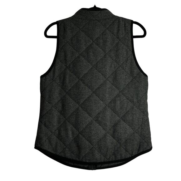 41 Hawthorn Womens Medium Vest Woven Quilted Zip Gray Pockets Sleeveless - Picture 2 of 9